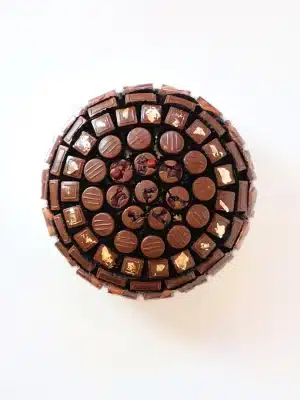 Medium Round Leather Tray