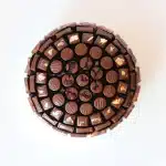 Small Round Leather Tray