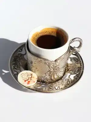 قطعة شوكولا بيضاء دائرية