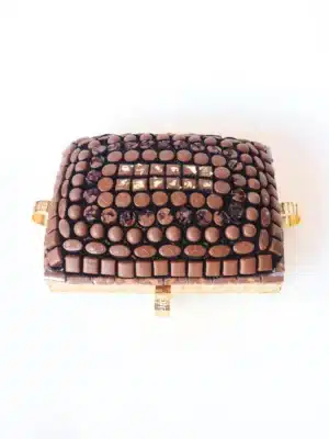 Golden Elegant Iron Tray with Chocolate