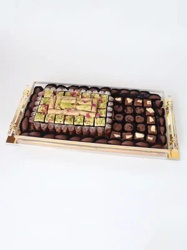 Acrylic Tray with Assorted Chocolate and Rahash - Image 3